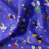 Algodón estampado SPORTIFS2 Azul / Verde